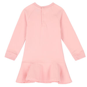Younger Girls Pink Teddy Logo Dress