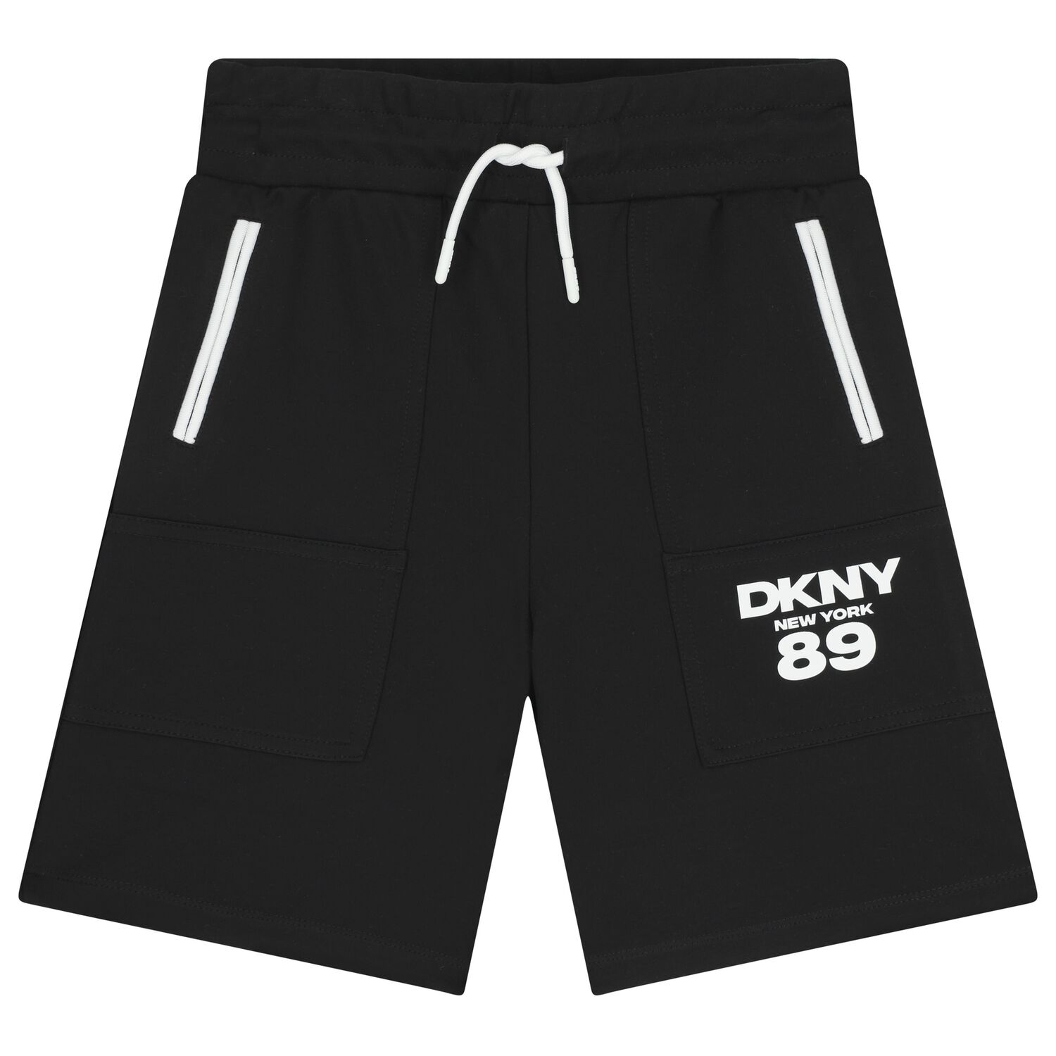Black Logo Shorts, 1, hi-res