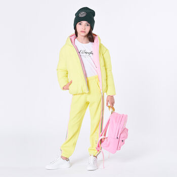 Girls Pink Logo Backpack