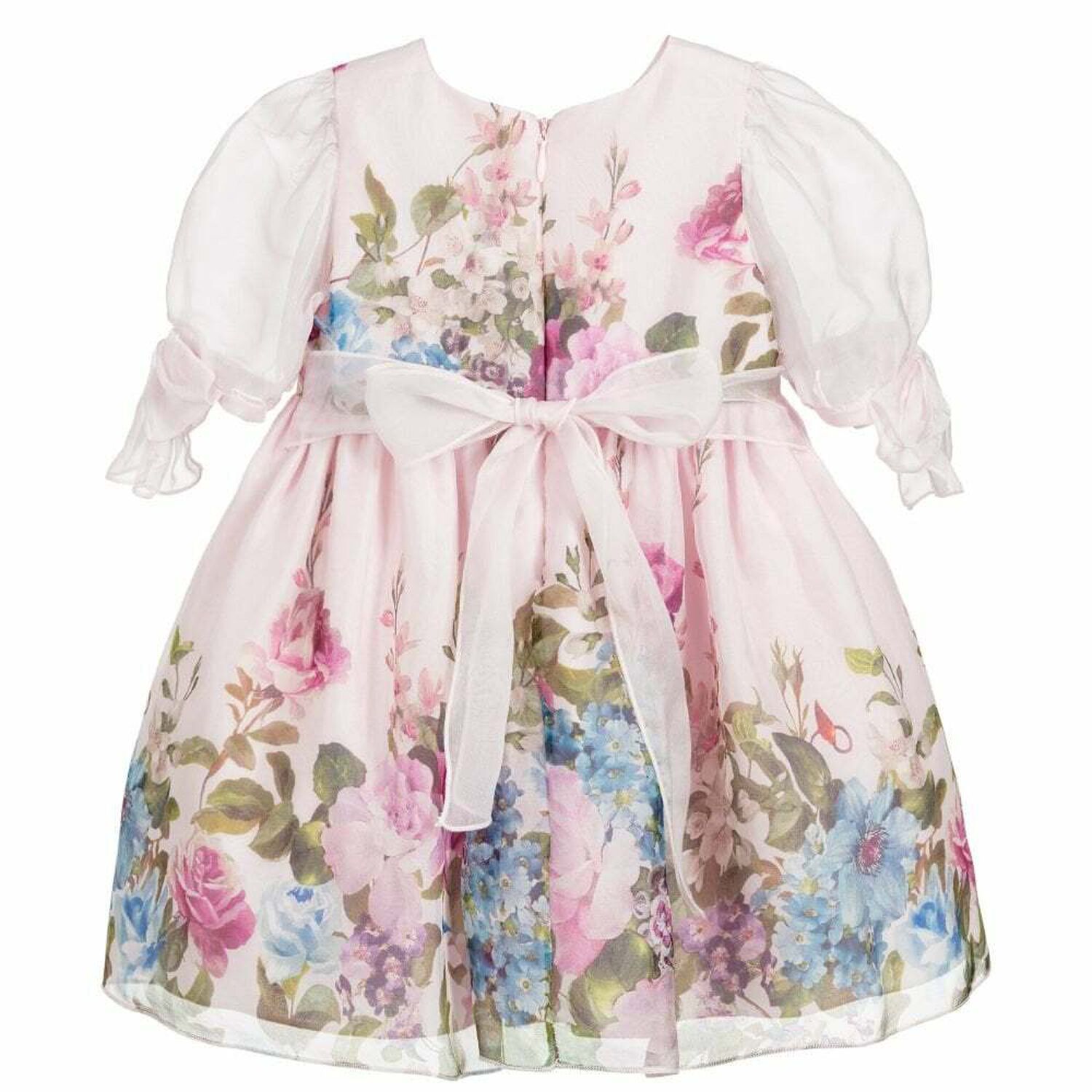 Girls Pink Floral Dress, 1, hi-res image number null