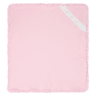 Baby Girls Pink Smocked Blanket