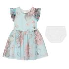 Younger Girls Aqua Blue Tulle Dress Set, 1, hi-res