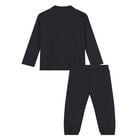 Younger Boys Navy Blue Logo Tracksuit, 1, hi-res