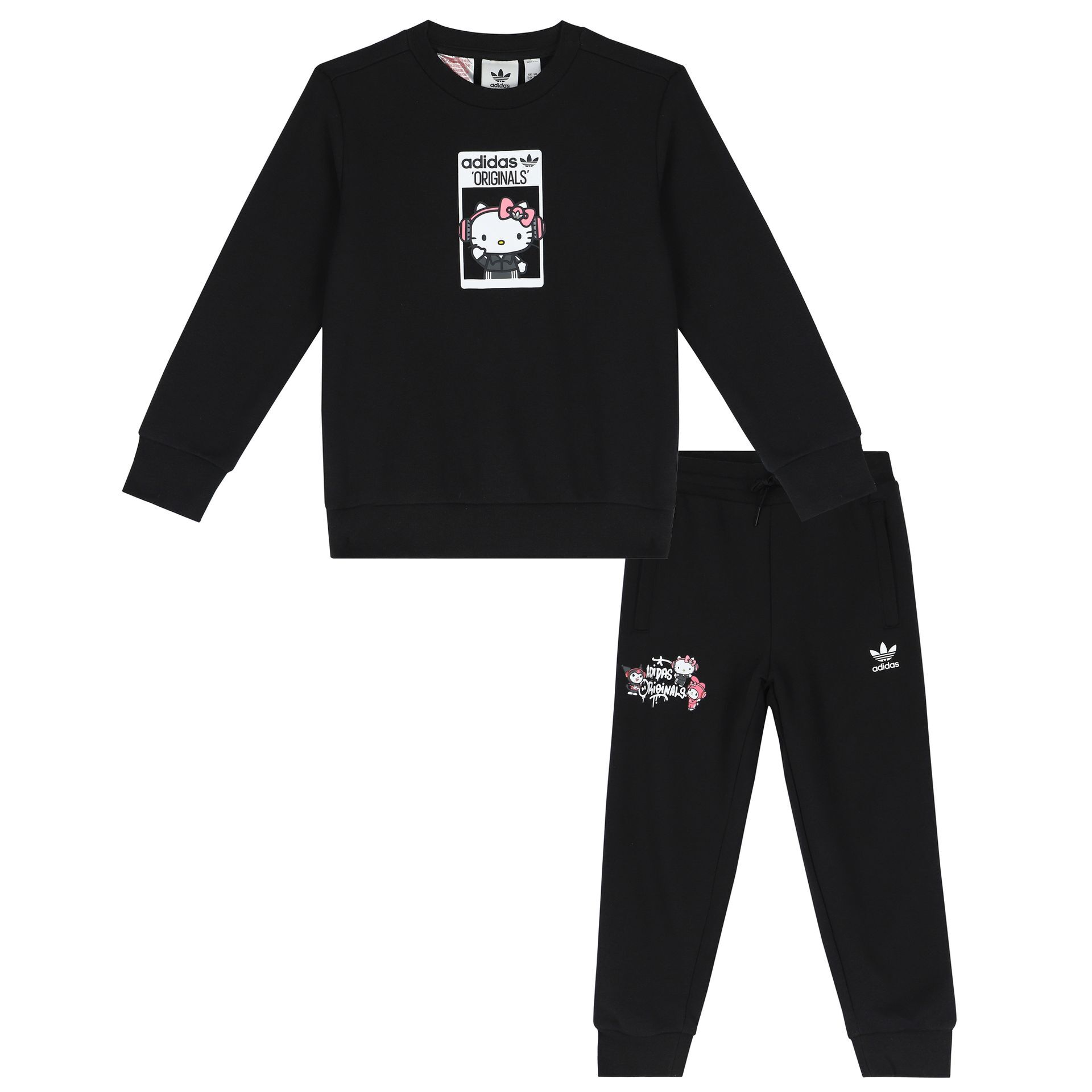 Girls grey adidas tracksuit on sale