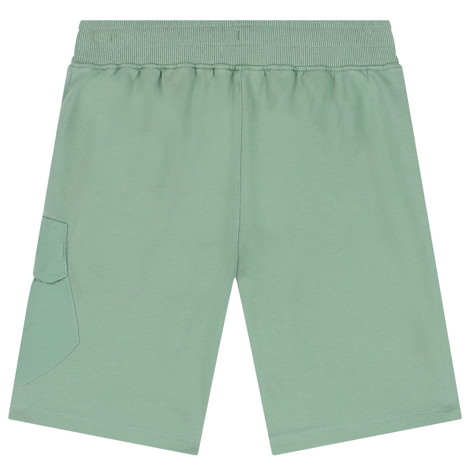 Boys Green Logo Shorts, 1, hi-res