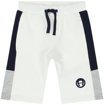Younger Boys White Logo Shorts 