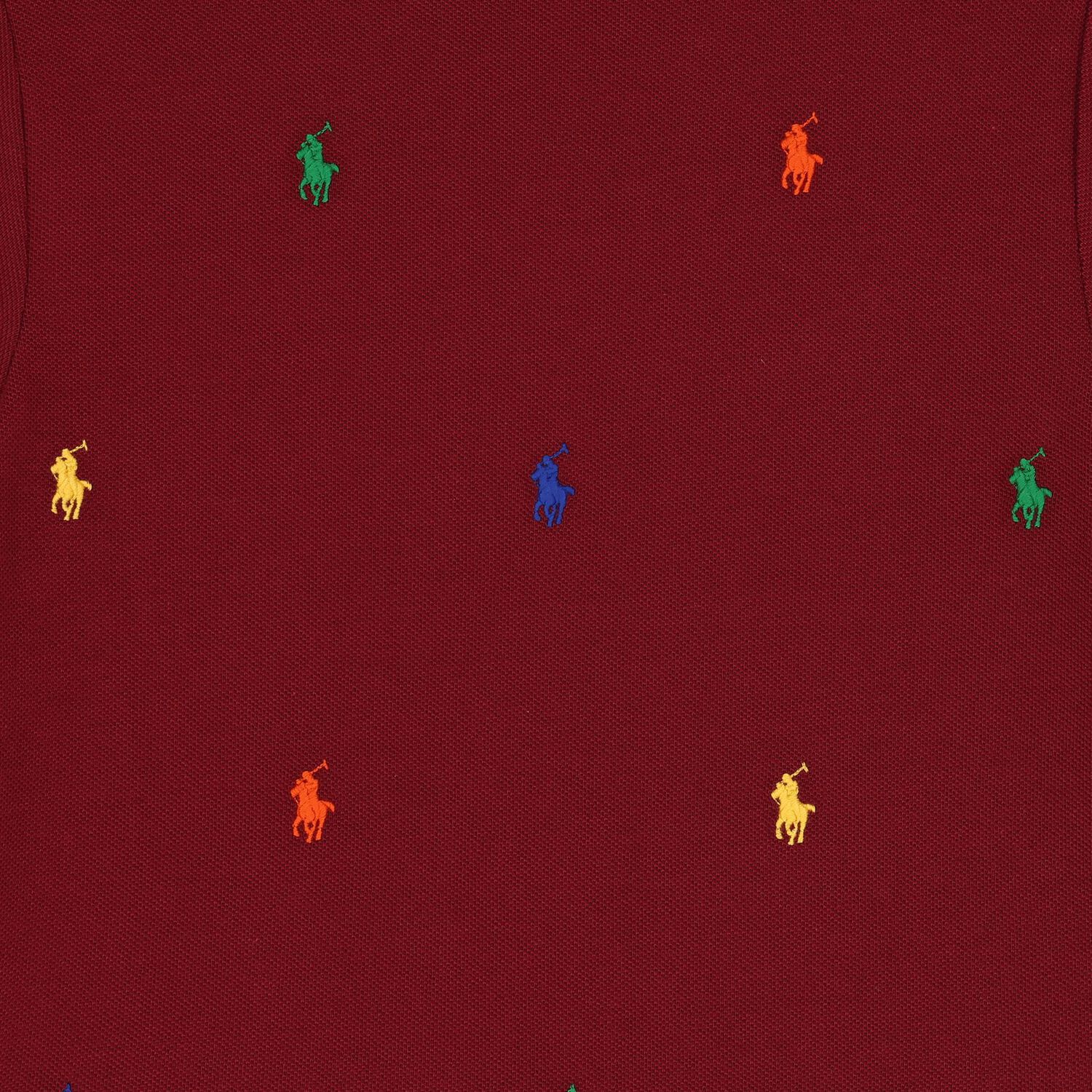 Boys Burgundy Logo T-Shirt, 1, hi-res