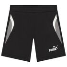Boys Black Logo Shorts, 1, hi-res