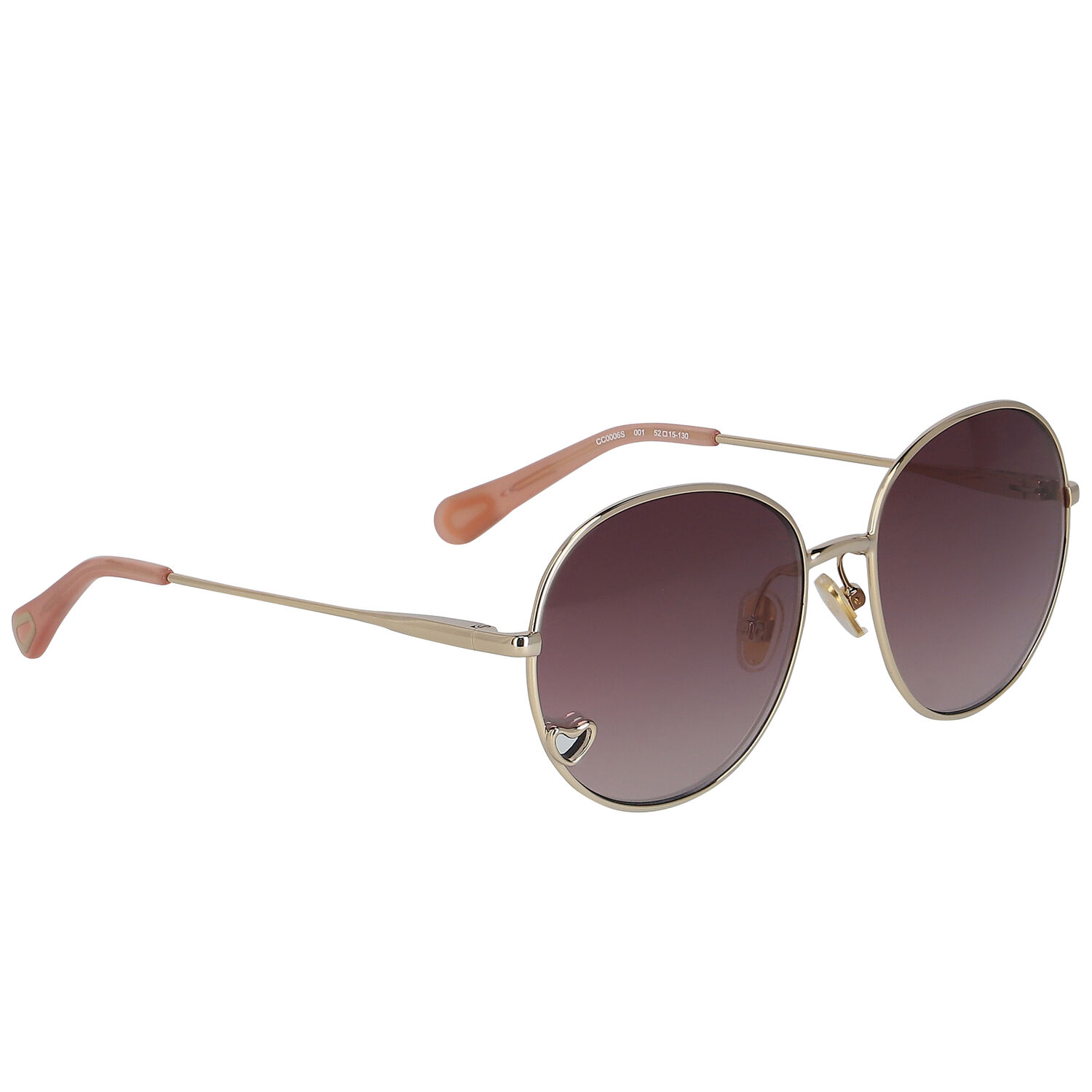 Girls Gold Aviator Sunglasses, 1, hi-res image number null