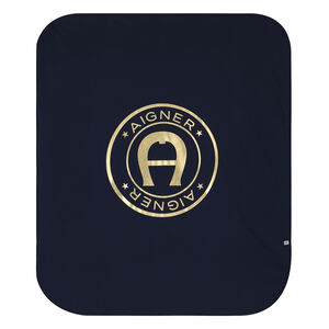 Navy & Gold Logo Baby Blanket