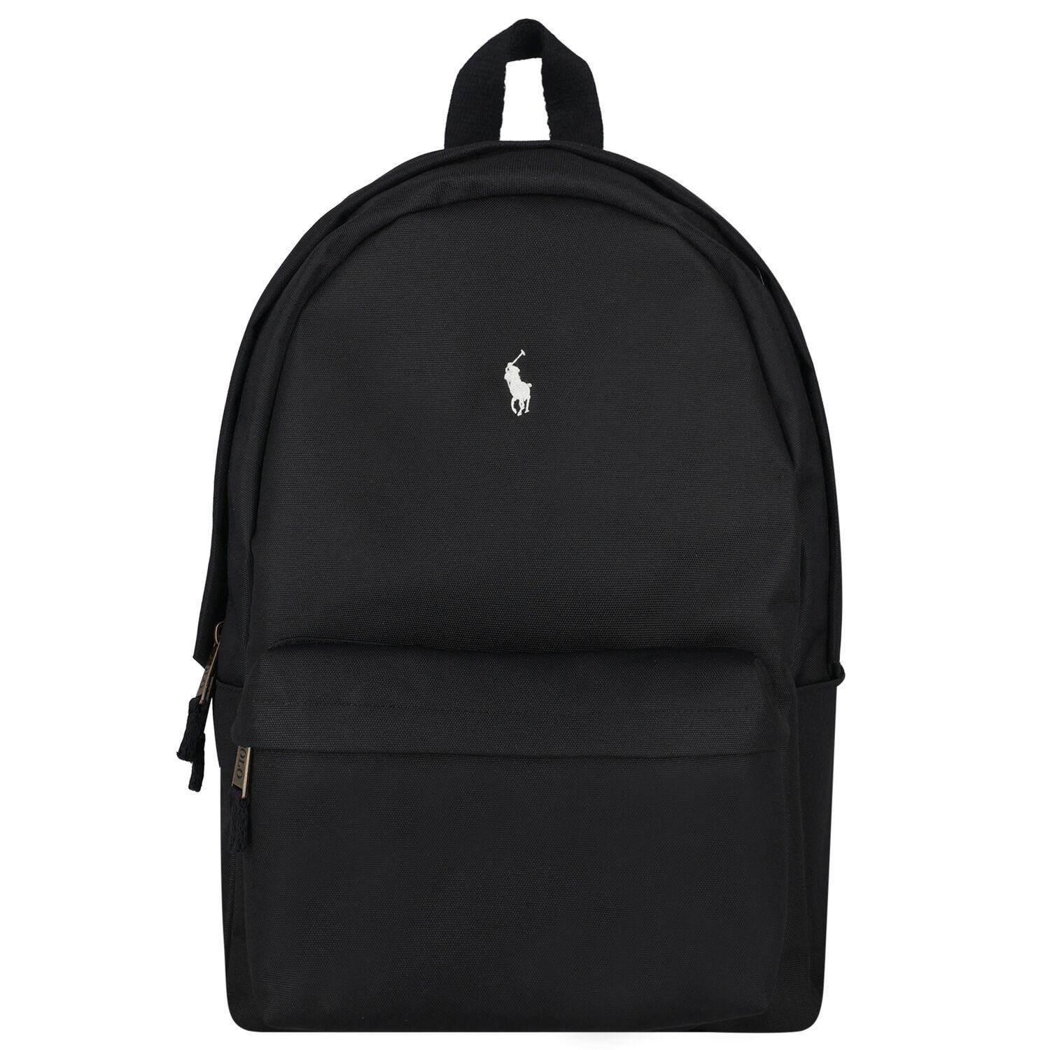 Boys Black Canvas Pony Logo Backpack ( 44cm ), 3, hi-res