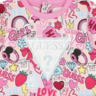 Girls Pink Logo Leggings Set, 1, hi-res
