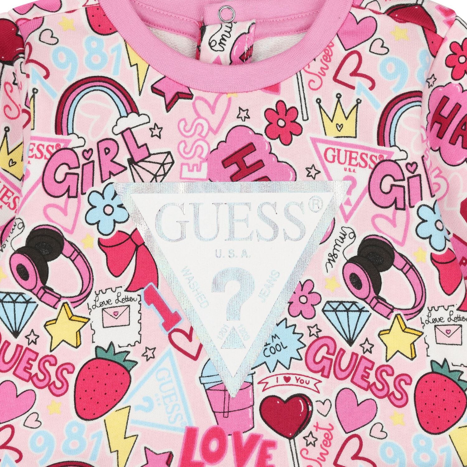 Girls Pink Logo Leggings Set, 1, hi-res