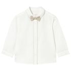 Younger Boys Ivory Shirt, 1, hi-res