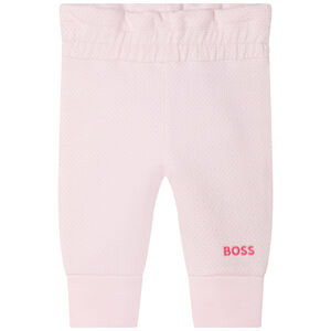 Baby Girls Pink Logo Trousers
