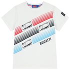 Boys White Logo T-Shirt, 1, hi-res