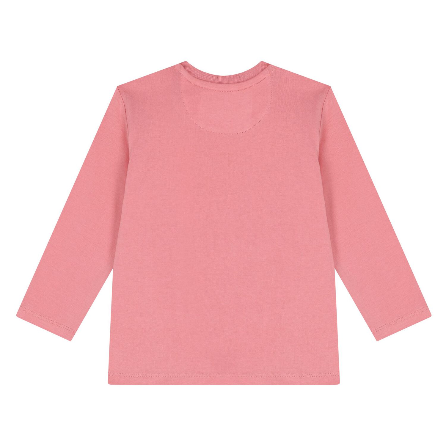 Baby Girls Pink Logo Long Sleeve Top, 5, hi-res image number null