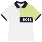 طقم شورت اولاد بالشعار باللون الابيض والكحلى , 2, hi-res