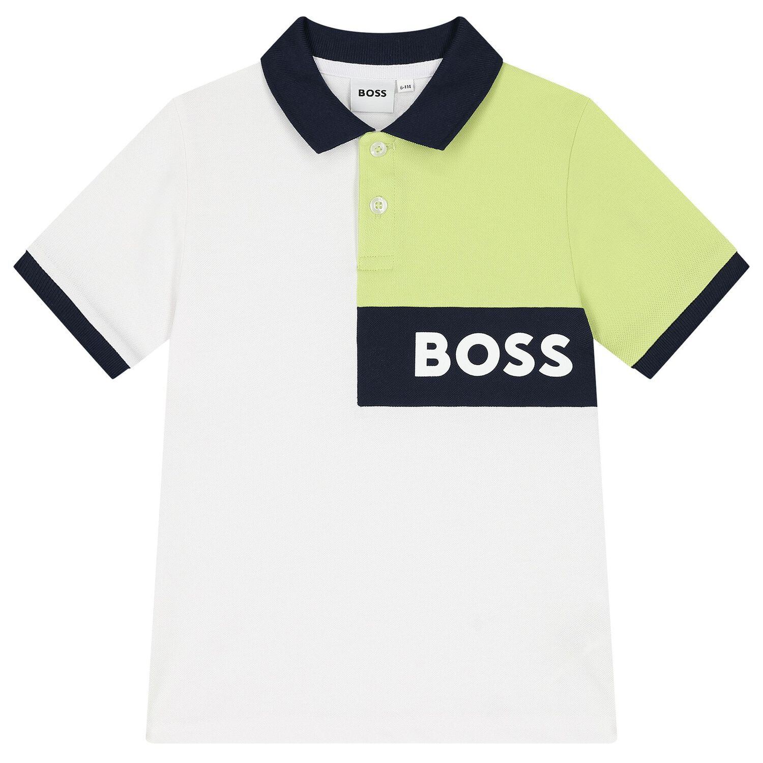 طقم شورت اولاد بالشعار باللون الابيض والكحلى , 2, hi-res