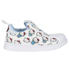 Girls White Superstar Hello Kitty Trainers, 1, hi-res