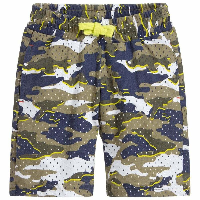 Boys Green & Navy Shorts, 1, hi-res image number null