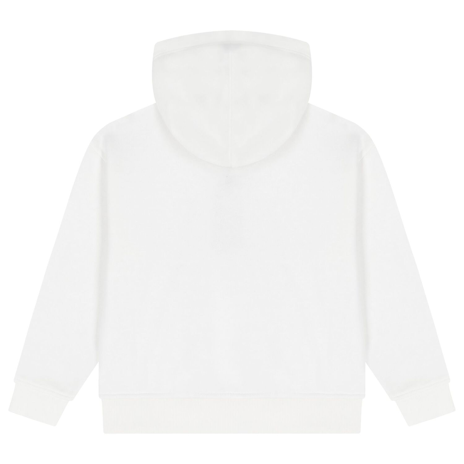 Boys White Logo Hooded Top, 2, hi-res