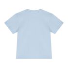 Younger Boys Blue Logo T-Shirt, 2, hi-res