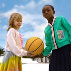 كارديجان مزين بترتر باللون الوردي للبنات, 1, hi-res