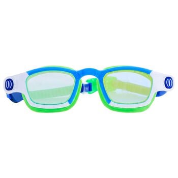 Boys Green, Blue & White Swimming Goggles