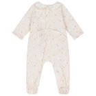 طقم بنات هدايا أفرول بالشعار باللون الوردي, 1, hi-res