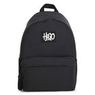 Black Logo Backpack, 1, hi-res