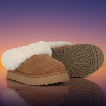 Girls Chestnut Brown Tazzelle Suede Mules