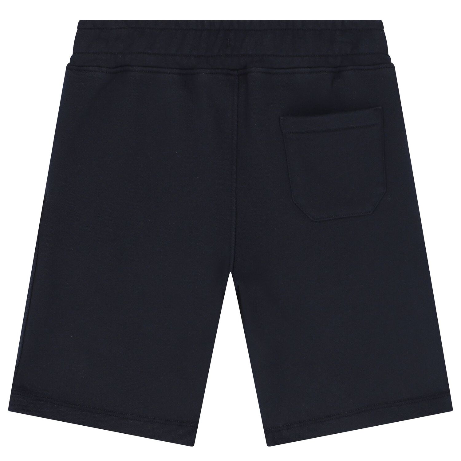 Boys Navy Blue Logo Shorts, 1, hi-res