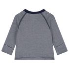 طقم هدايا ملابس أطفال للأولاد باللون العاجي والأزرق الداكن, 1, hi-res