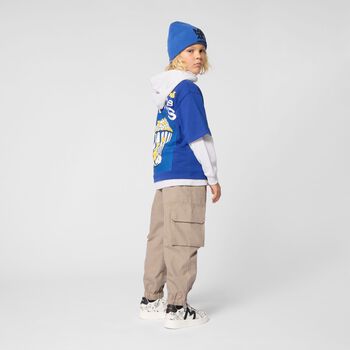 Boys Blue Popcorn Logo T-Shirt