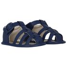 Baby Boys Navy Blue Sandals, 2, hi-res