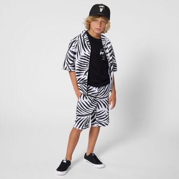 Boys Black Ikonik Karl Cap