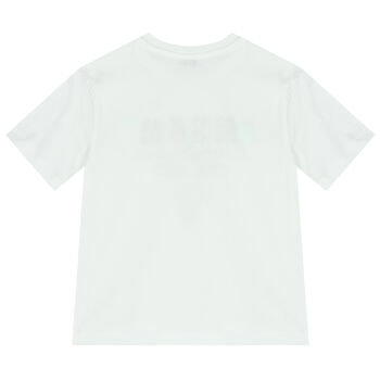 Girls White Logo T-Shirt