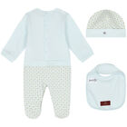 طقم أفرول بالشعار باللون الأزرق والذهبي, 2, hi-res