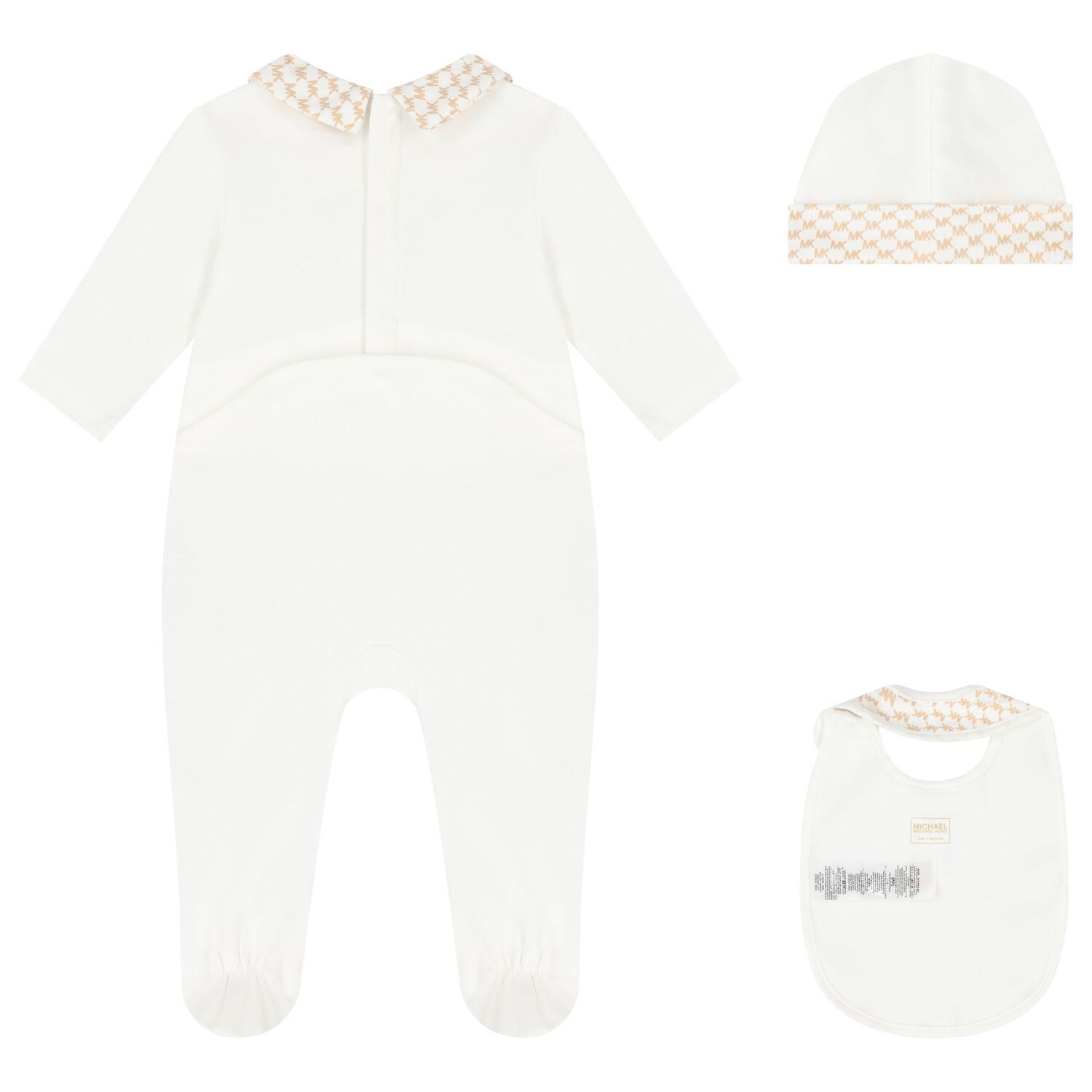 Baby Girls Ivory Logo Babygrow Gift Set, 1, hi-res image number null