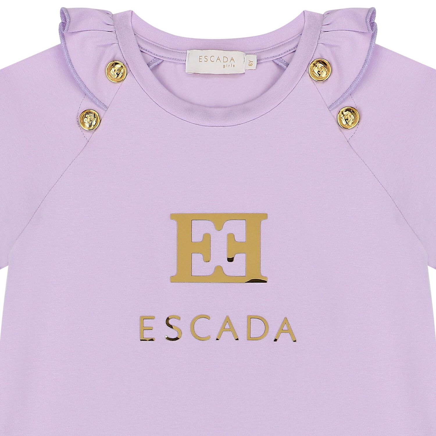 فستان بنات بالشعار باللون البنفسجي, 1, hi-res