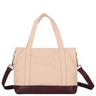 Girls Beige Horse Medal Handbag ( 20cm ), 1, hi-res