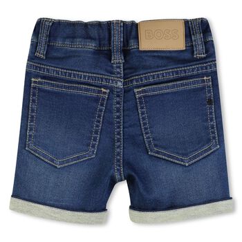 Younger Boys Blue Denim Shorts