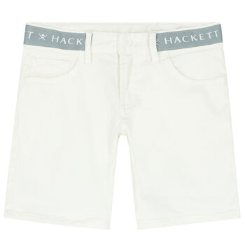 Boys Ivory Logo Shorts