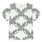 تيشيرت بالشعار باللون الأبيض والأسود, 1, hi-res