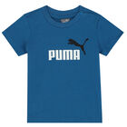 طقم شورت أولاد بالشعار باللون الازرق والاسود, 1, hi-res