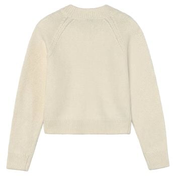 Girls Beige Rhinestone Jumper