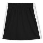 Girls Black Logo Skirt, 1, hi-res