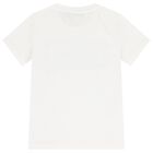 Boys White Logo T-Shirt, 2, hi-res
