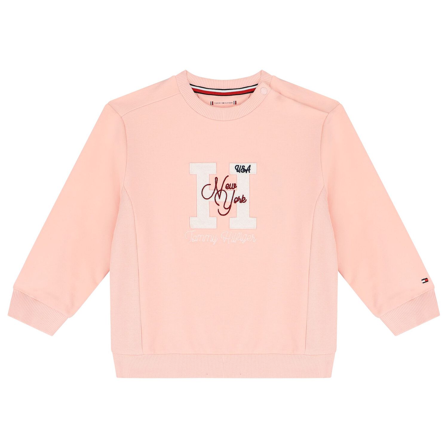 Baby Girls Pink Logo Tracksuit, 1, hi-res image number null